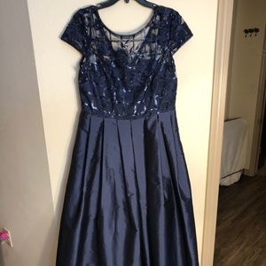 Blue formal gown